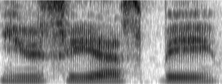 A spectrogram of "UCSB"